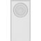 Ekena Millwork Standard Foster Bullseye Plinth Block with Beveled Edge, 3 1/2"W x 7"H x 3/4"P PBP035X070X075FOS03 - alternate 3